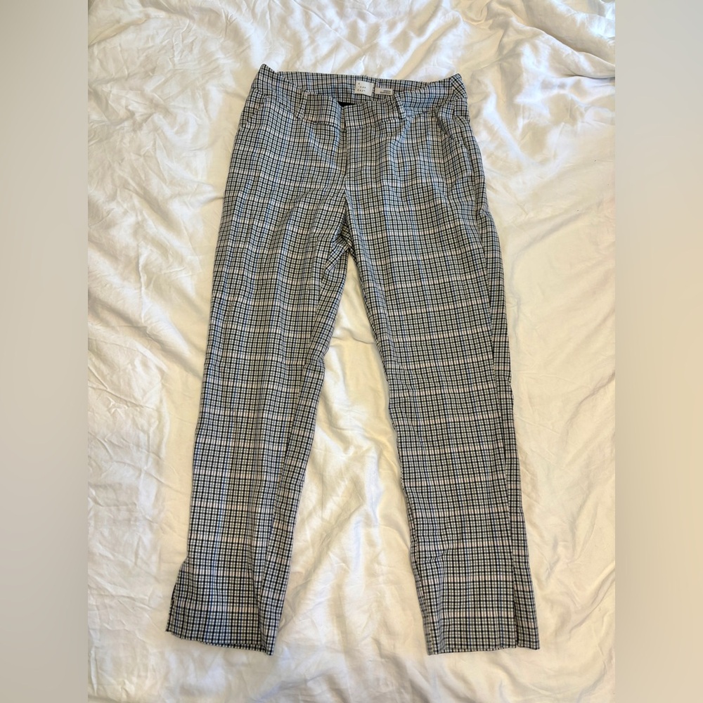 Plaid Pants Ankle Length